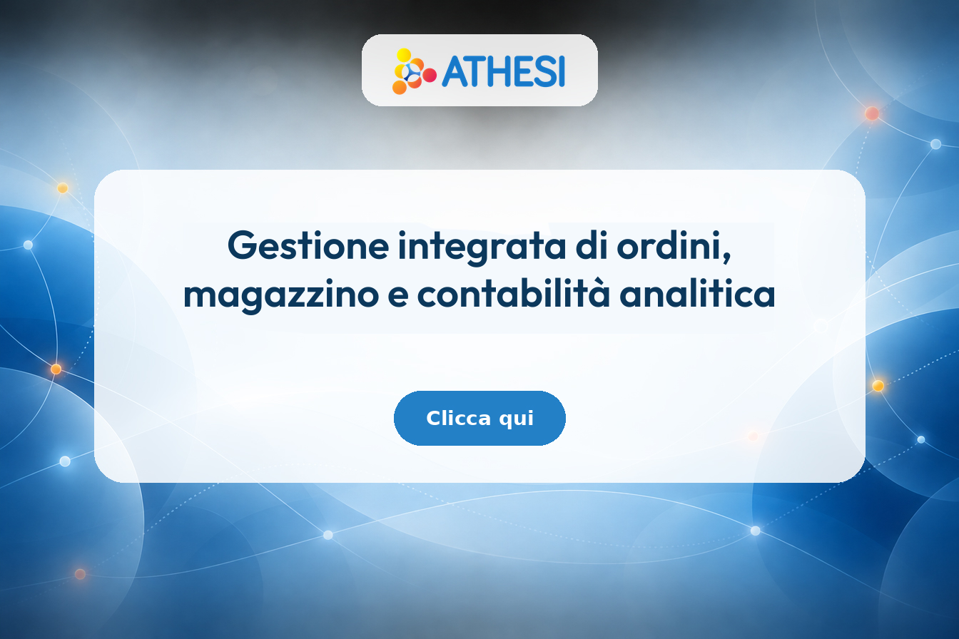 Gestione integrata di ordini, magazzino e contabilità analitica